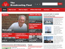 Tablet Screenshot of broadcasting-fleet.com